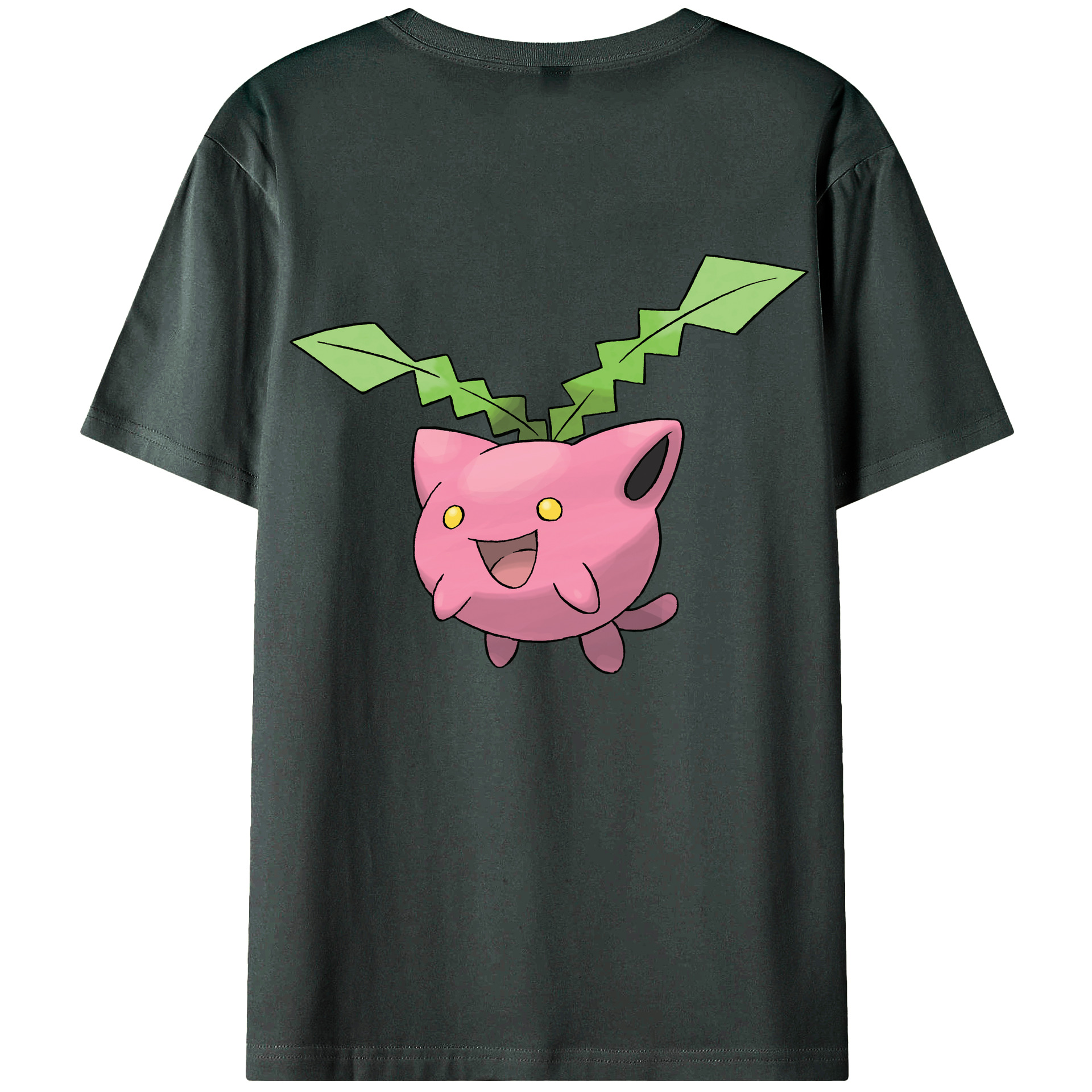 （画像用） ポケットモンスター Pokémon 綿100％ メンズ半袖Tシャツ（バックプリント） 通気性